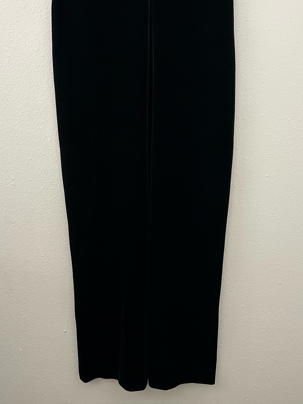 Vintage Night Way Collections Black Velvet Cheongsam Gown Women’s M 90s Evening - Picture 6 of 11
